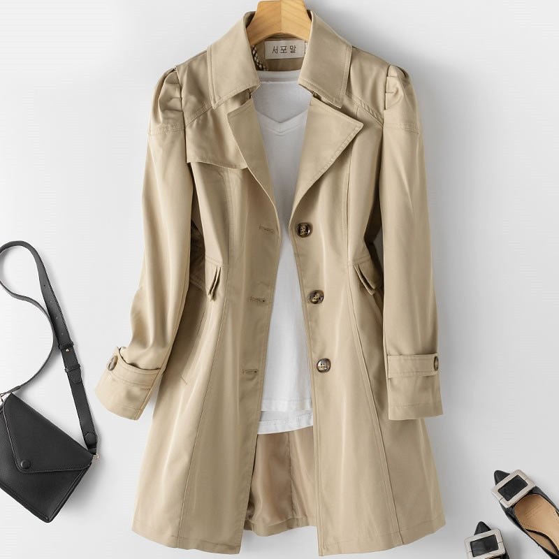 Klassisk trenchcoat för kvinnor