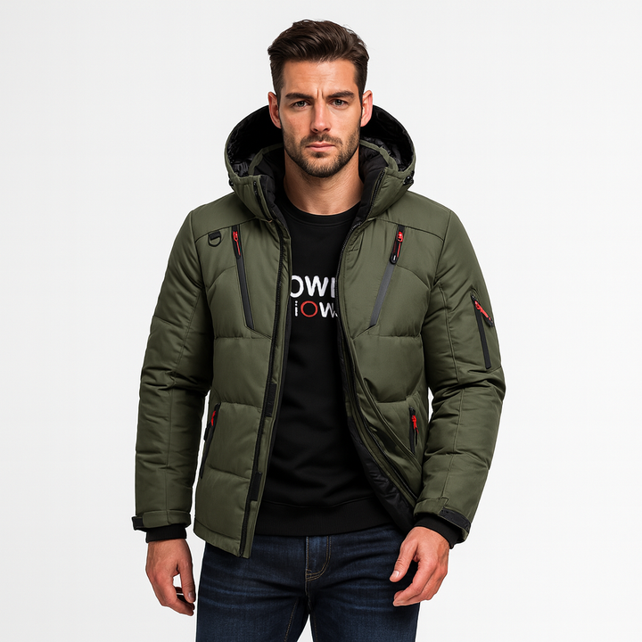 Nils | Vinterjacka Herr parka med fleecefoder