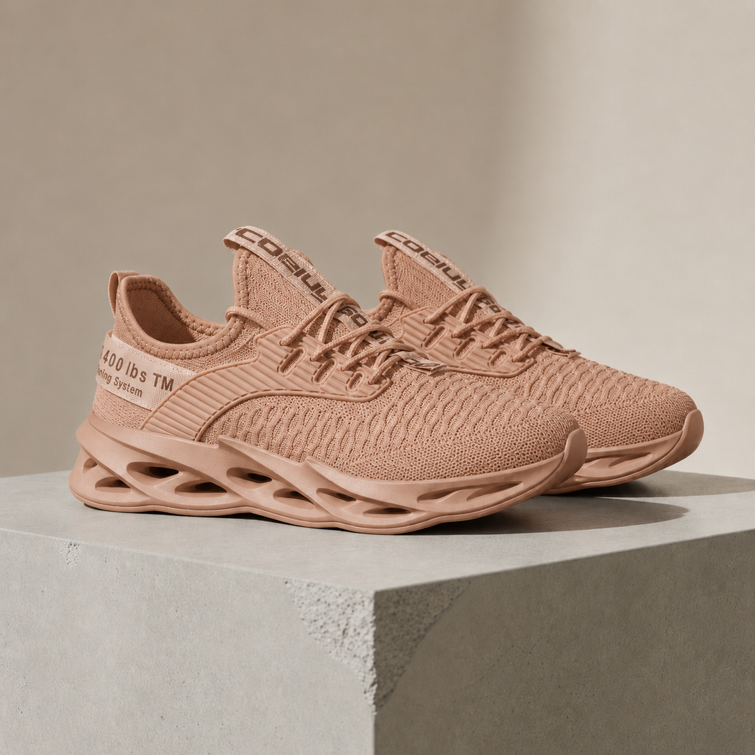 Gustav | Sneakers Herr med stickad ovandel och flexibel sula