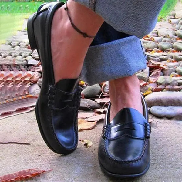 Penny loafer mockasiner för dam