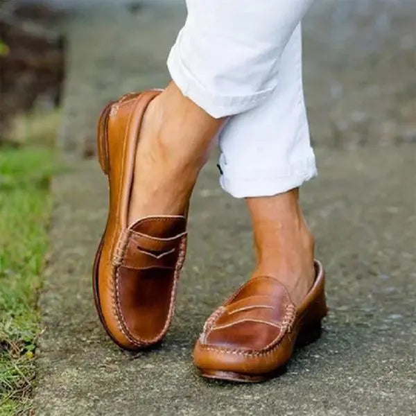 Penny loafer mockasiner för dam