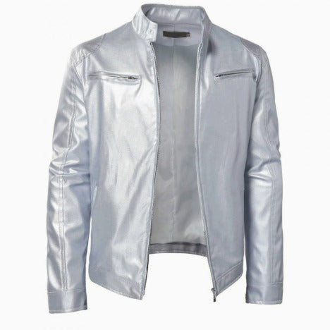 Edvin | Skinnjacka Herr Moto Slim Fit