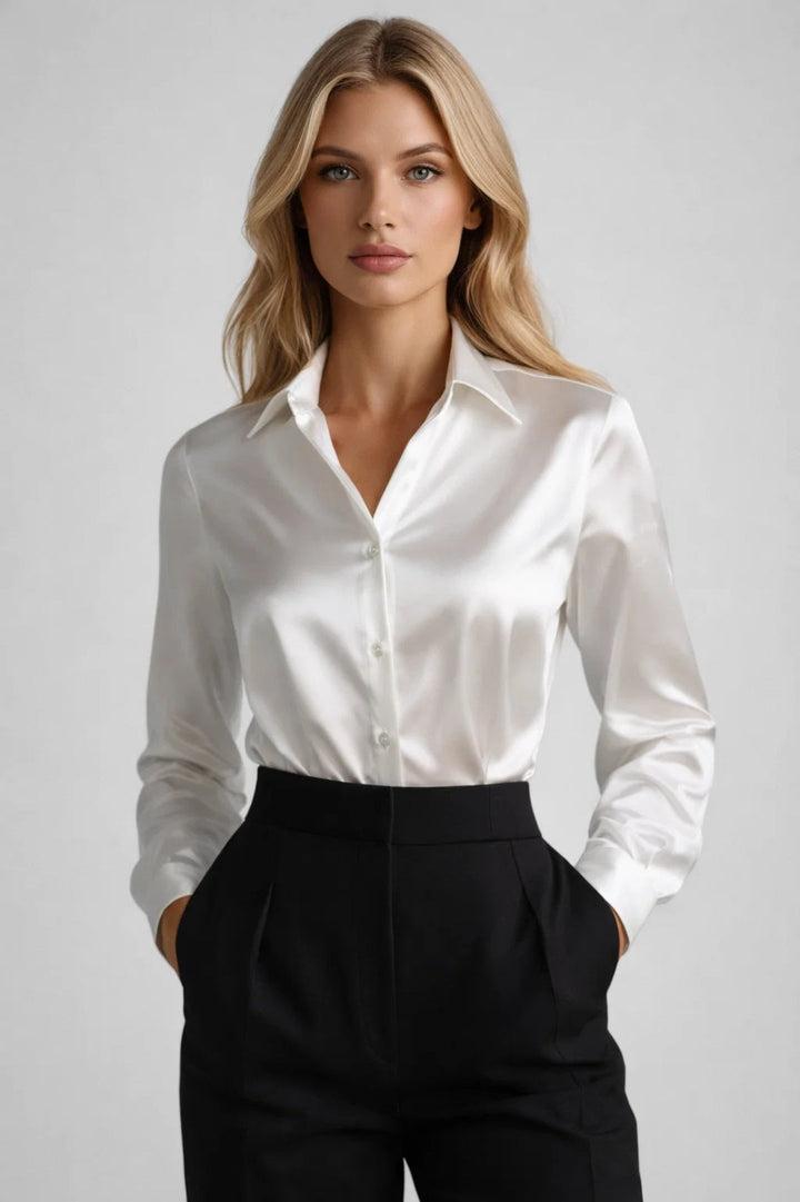 Elegant långärmad topp för kvinnor