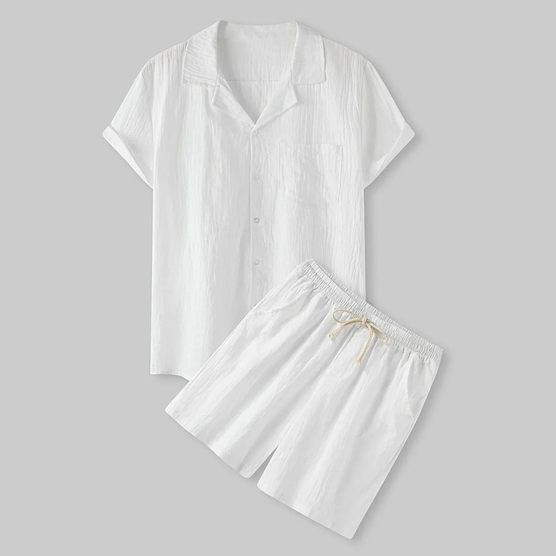 Herrlinneset, skjorta och shorts, sommar