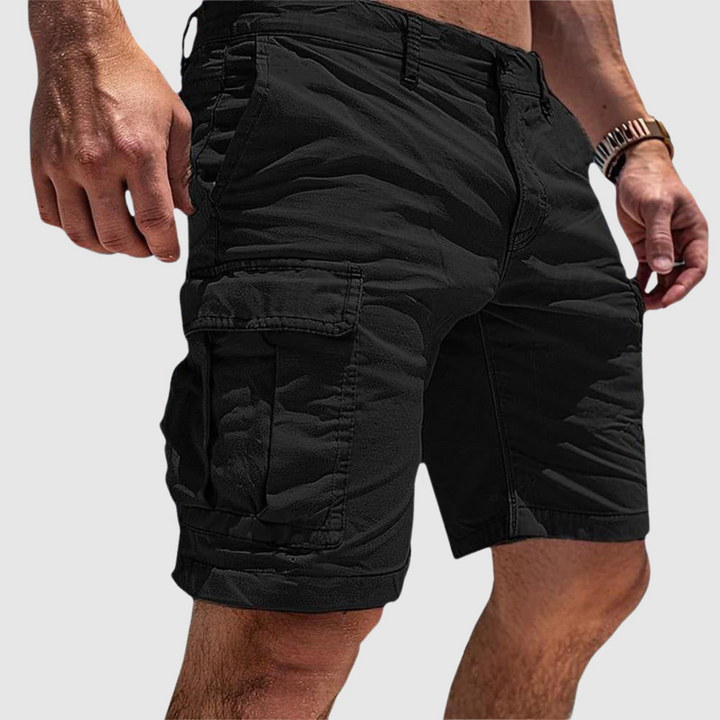 Herr cargoshorts med fickor