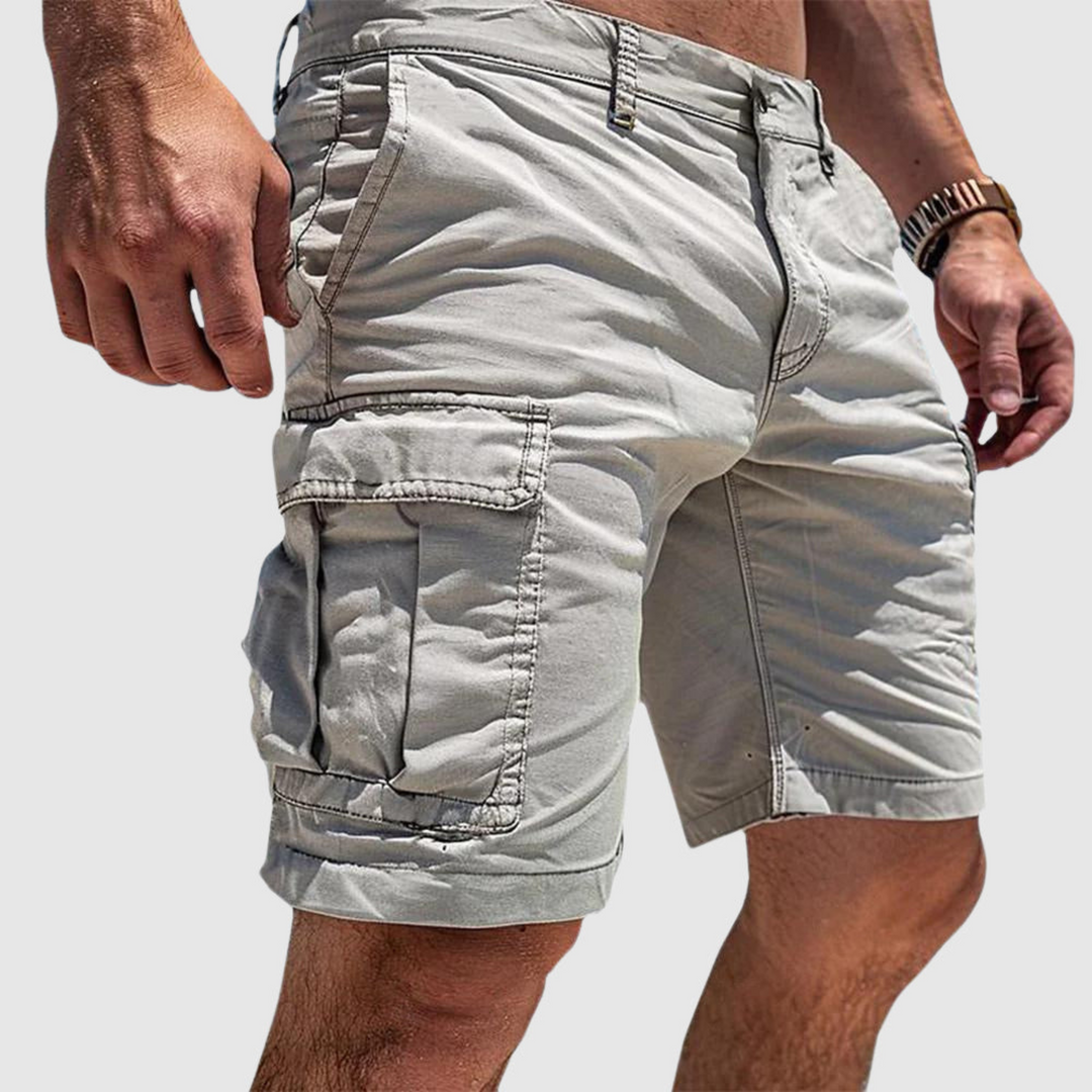 Herr cargoshorts med fickor