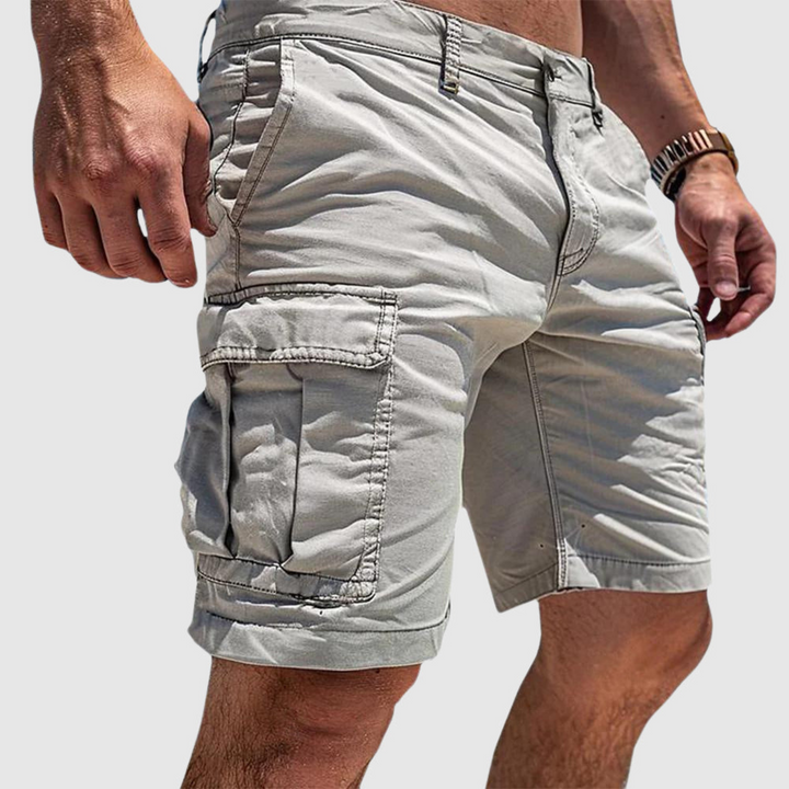 Herr cargoshorts med fickor