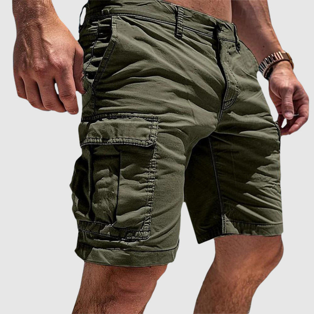 Herr cargoshorts med fickor