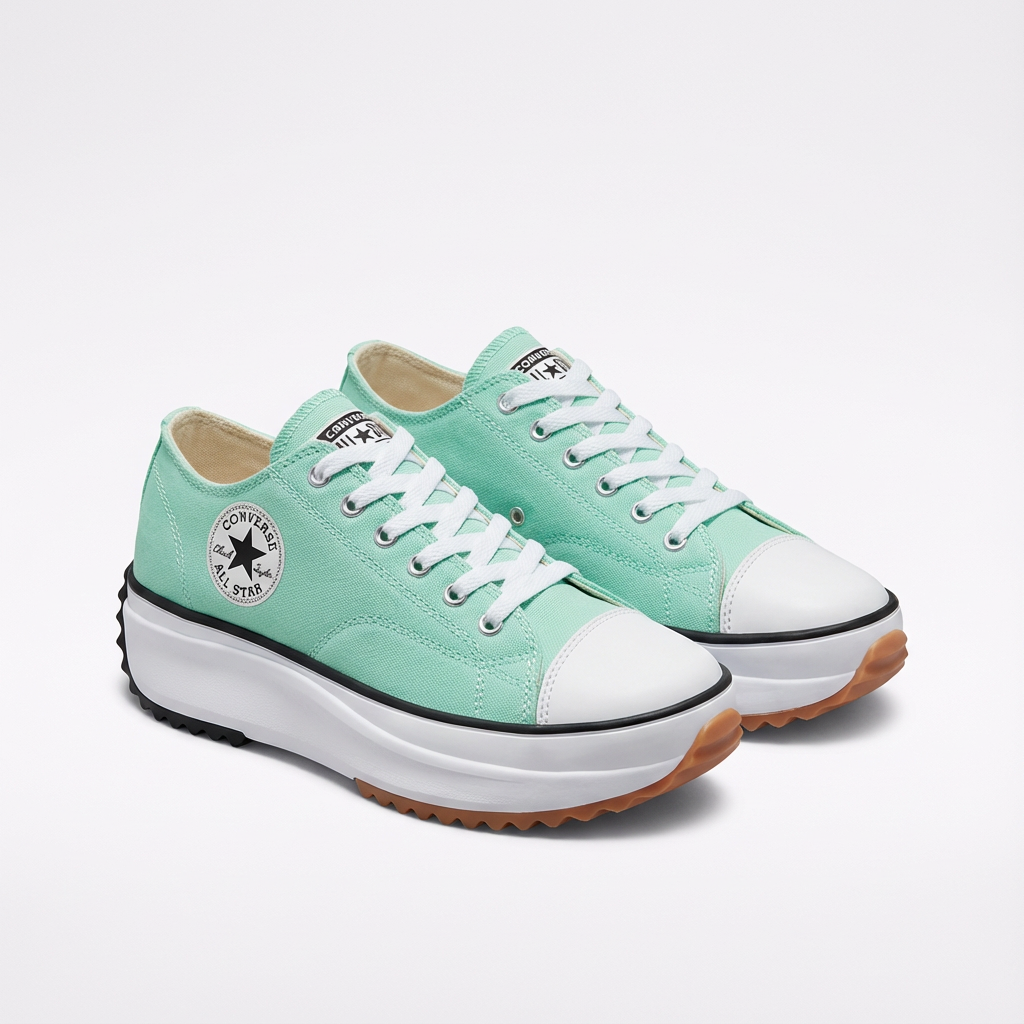 Platåsneakers med snörning för kvinnor