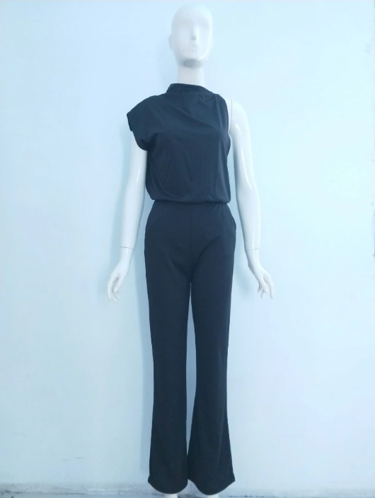 Jumpsuit med vida ben för kvinnor