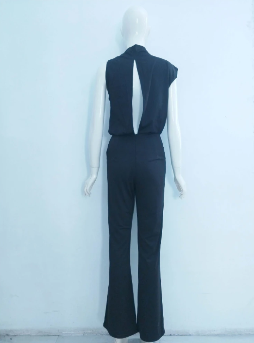 Jumpsuit med vida ben för kvinnor