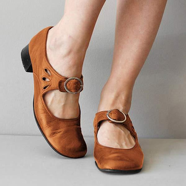 Damsandaler i läder elegant sommar casual
