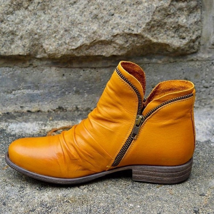 Gunilla | Boots Dam Läder Dämpade Bred Passform