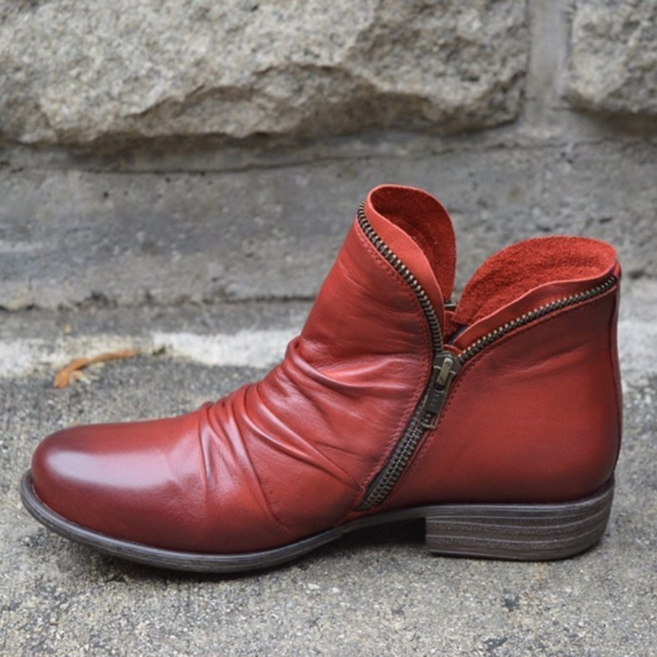 Gunilla | Boots Dam Läder Dämpade Bred Passform