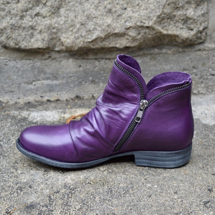 Gunilla | Boots Dam Läder Dämpade Bred Passform
