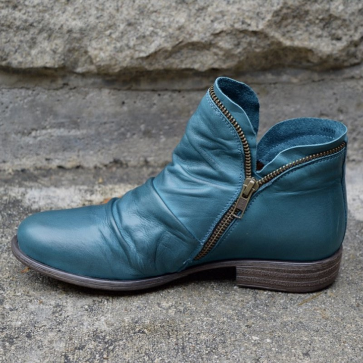 Gunilla | Boots Dam Läder Dämpade Bred Passform