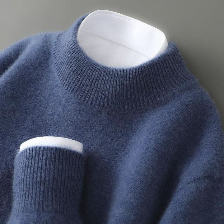Agnes | Stickad tröja dam och herr med mockneck