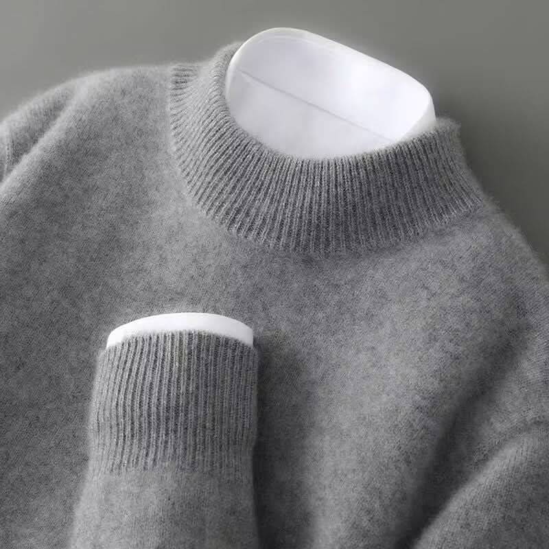 Agnes | Stickad tröja dam och herr med mockneck