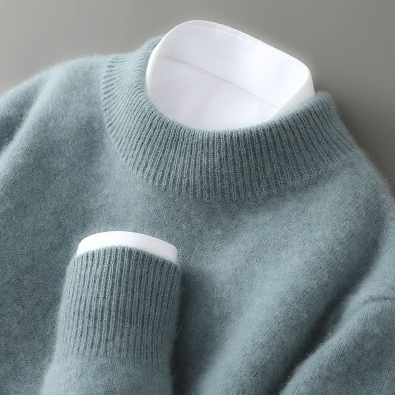 Agnes | Stickad tröja dam och herr med mockneck