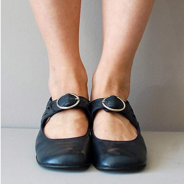 Damsandaler i läder elegant sommar casual