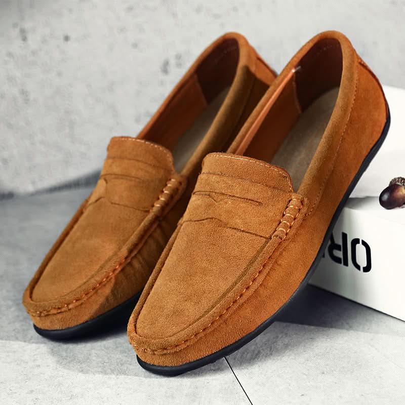 Ebba | Mockaloafers herr med slip-on-design och gummisula