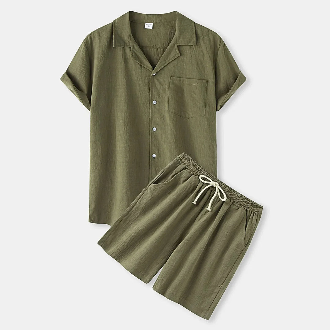Herrlinneset, skjorta och shorts, sommar