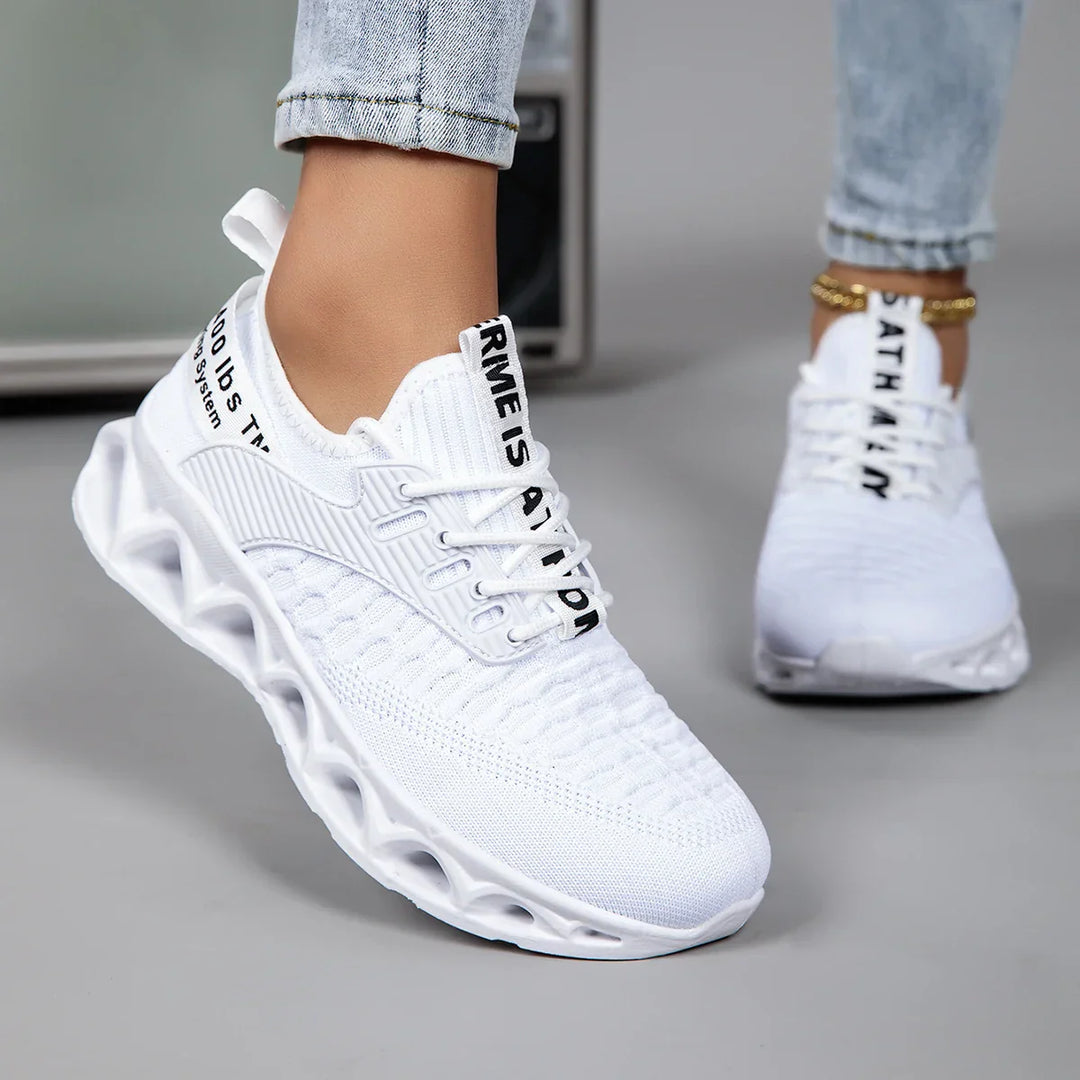 Damsneakers med snörning för vardagsbruk