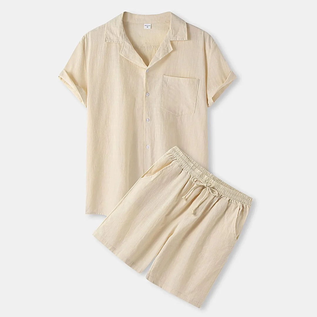 Herrlinneset, skjorta och shorts, sommar