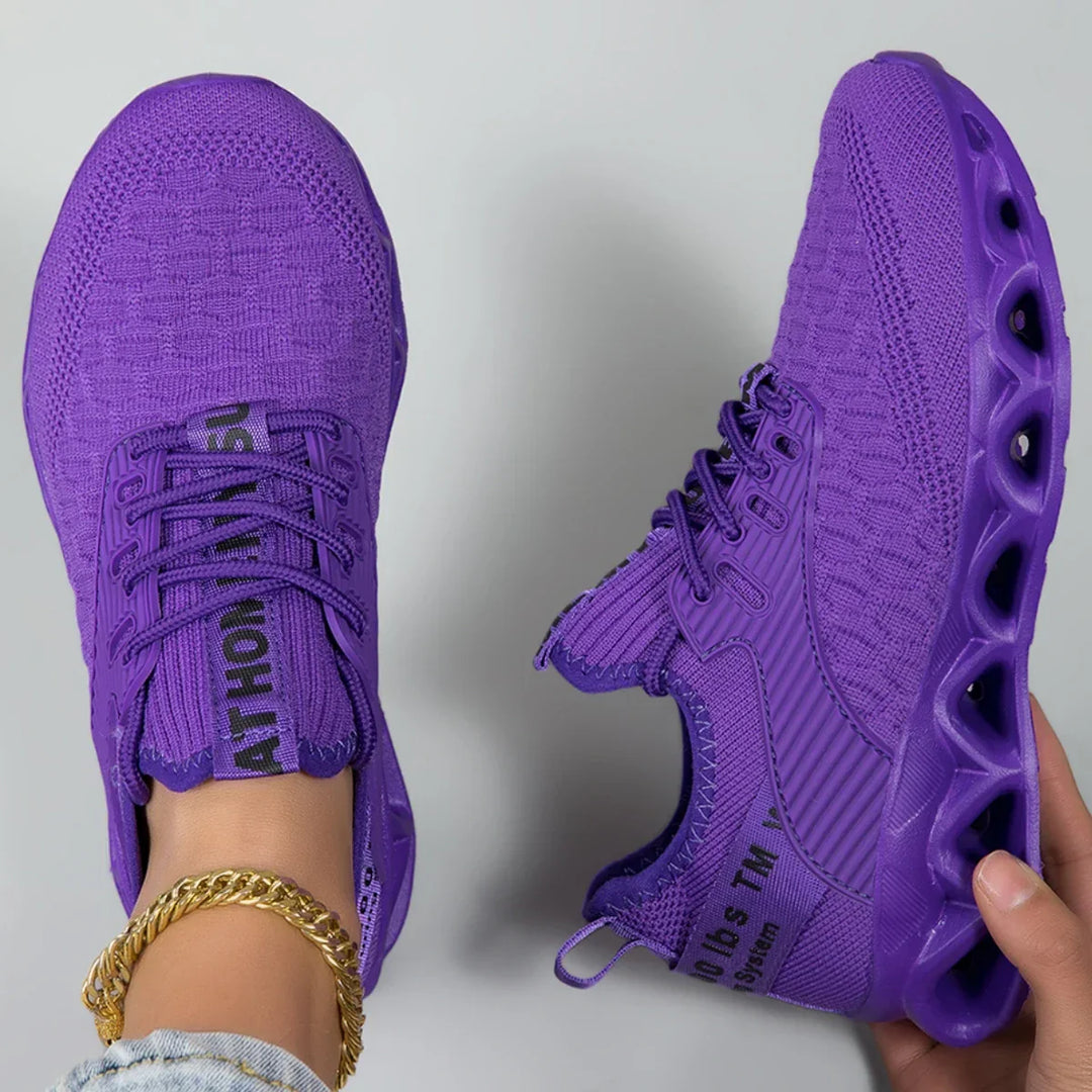 Damsneakers med snörning för vardagsbruk