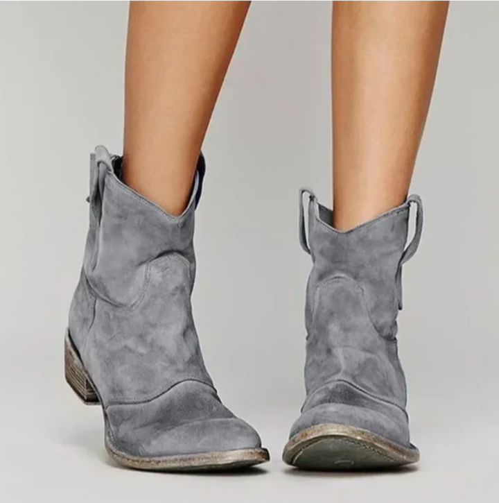 Klara | Westernboots Dam i mocka med rund tå