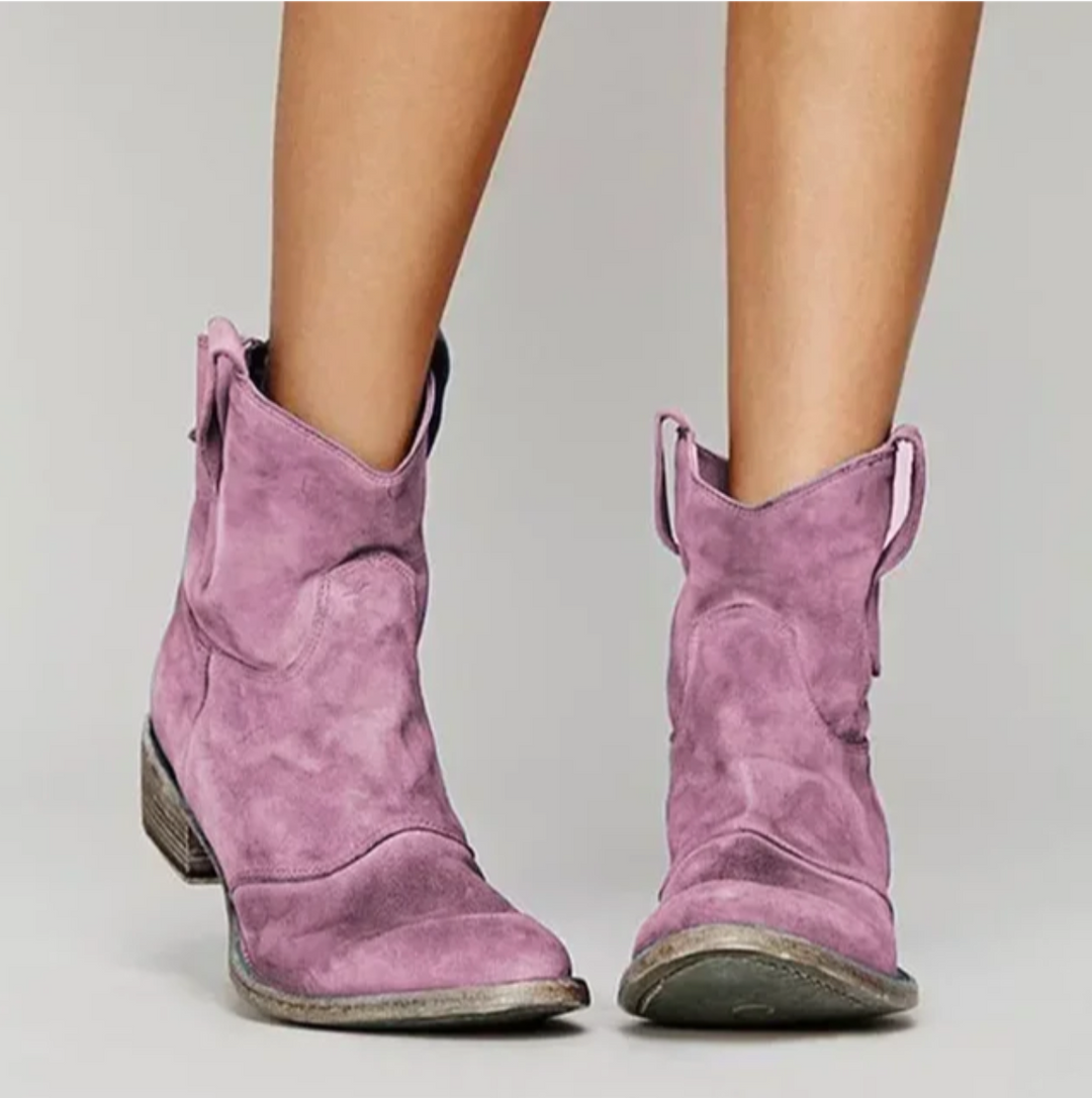 Klara | Westernboots Dam i mocka med rund tå