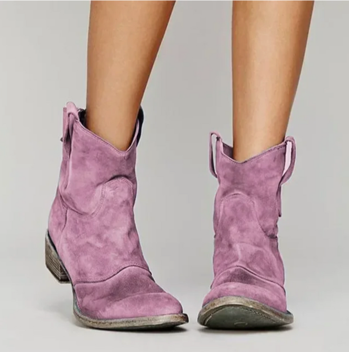 Klara | Westernboots Dam i mocka med rund tå