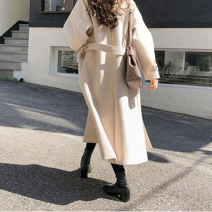 Maja | Lång trenchcoat dam med bälte