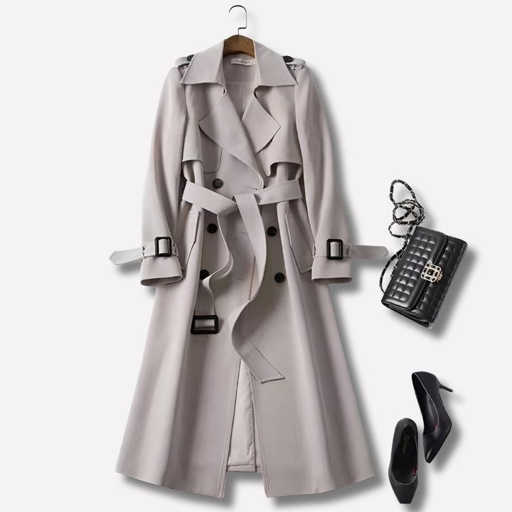 Matilda | Trenchcoat dam med markerad midja och knappar