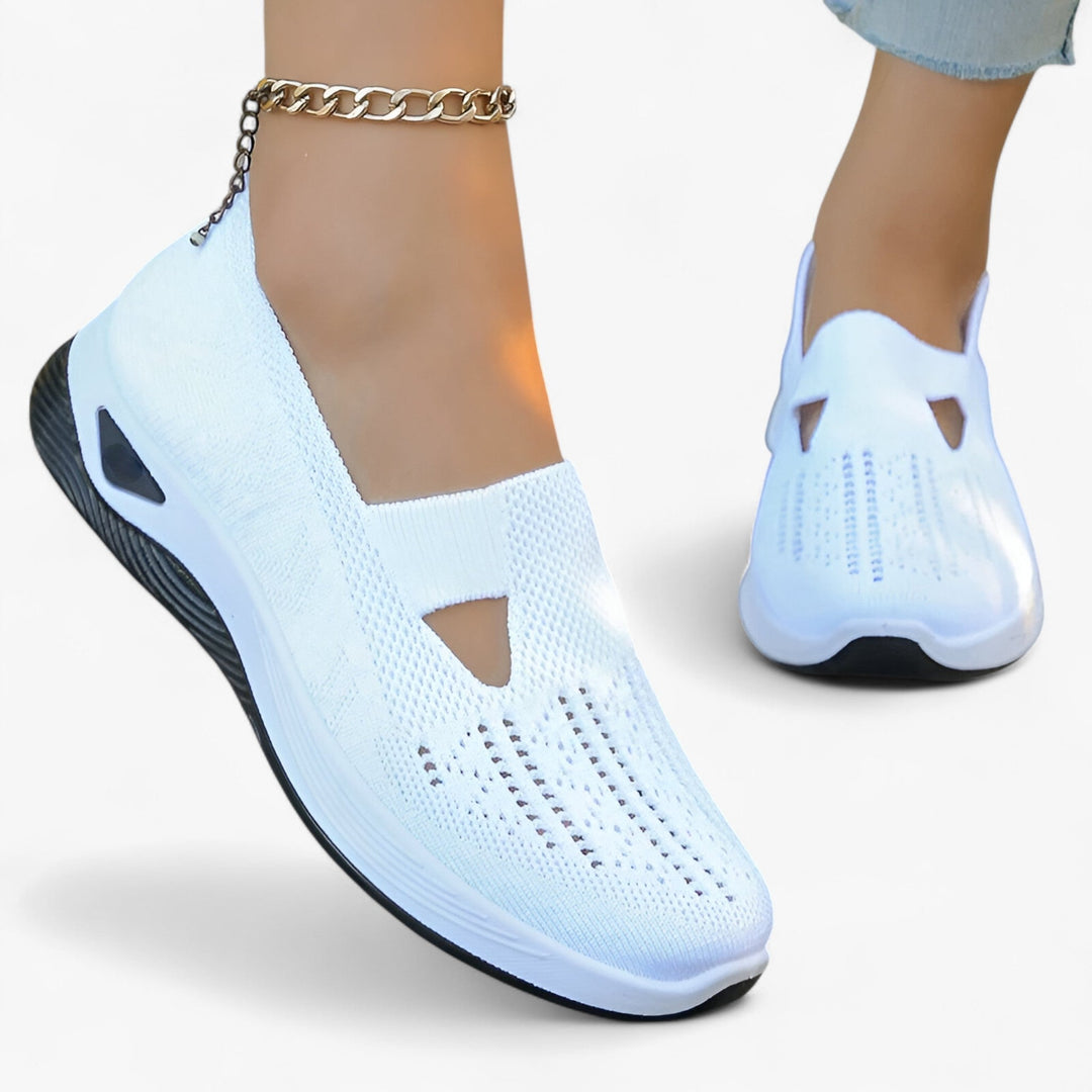 Dam slip-on andningsbara stötdämpande fritidsskor