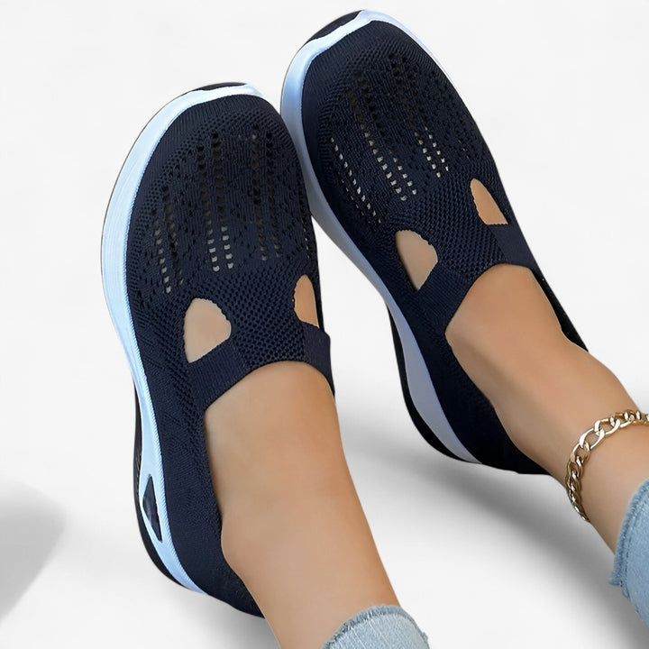 Dam slip-on andningsbara stötdämpande fritidsskor