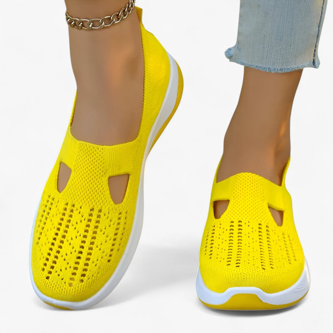 Dam slip-on andningsbara stötdämpande fritidsskor