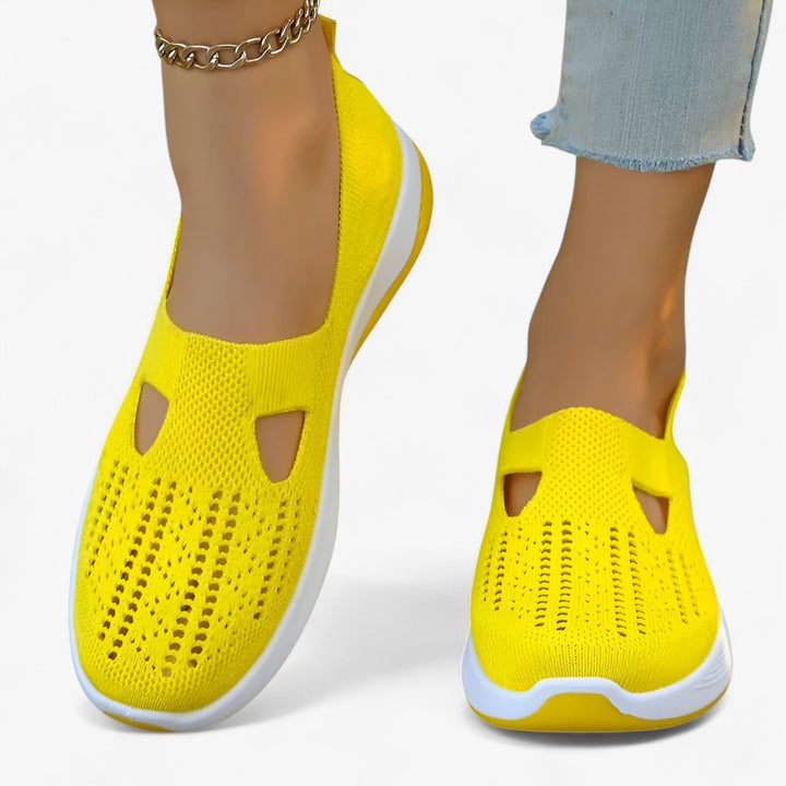 Dam slip-on andningsbara stötdämpande fritidsskor