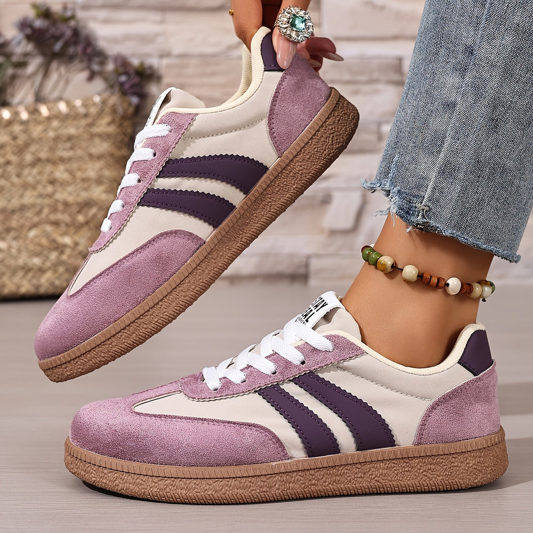 Linnea | Sneakers Dam i retrostil med snörning