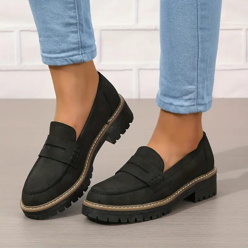 Sigrid | Loafers Dam med platåsula och kraftig sula