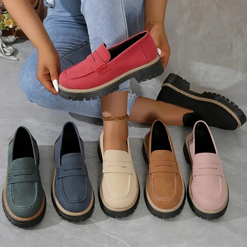 Sigrid | Loafers Dam med platåsula och kraftig sula