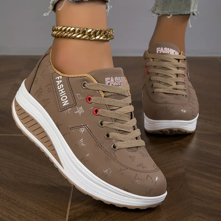 Ortopediska flexsneakers med halkfri mesh för damer