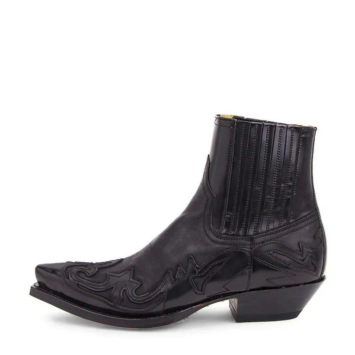 Göran | Cowboyboots Herr i läder med spetsig tå