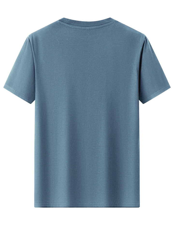 Anders | T-shirt Herr med vintage tryck och rund hals