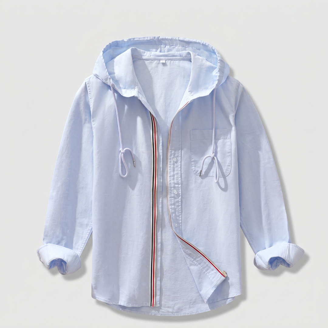 Albin | Linnehoodie herr med huva