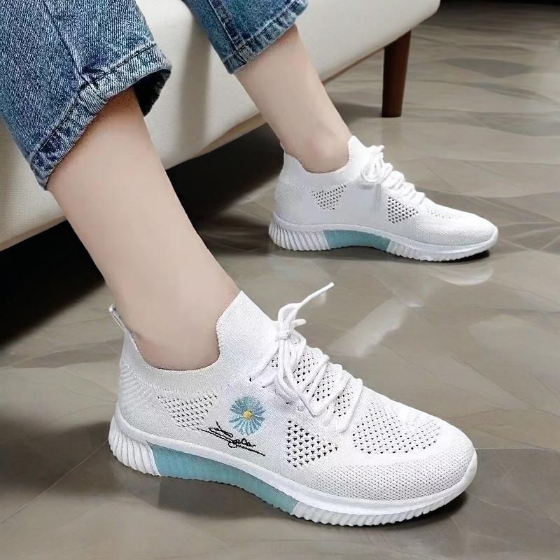 Ortopediska dämpade sneakers med mesh för kvinnor