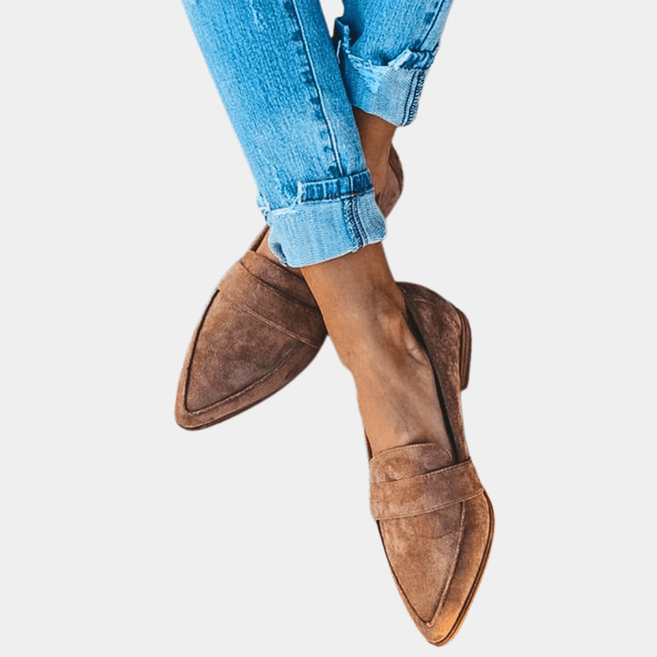 Maja | Loafers Dam i läder med slip-on-design