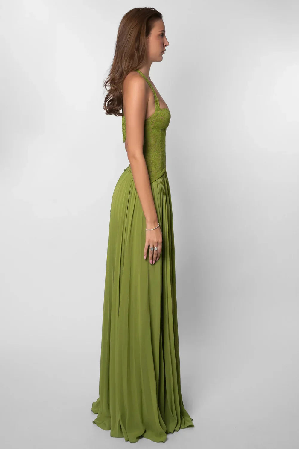 Maxi halter bröllopsklänning