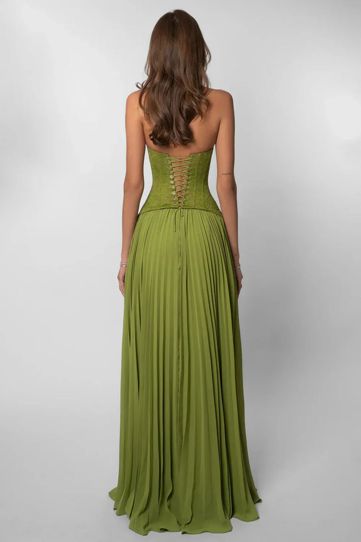 Maxi halter bröllopsklänning