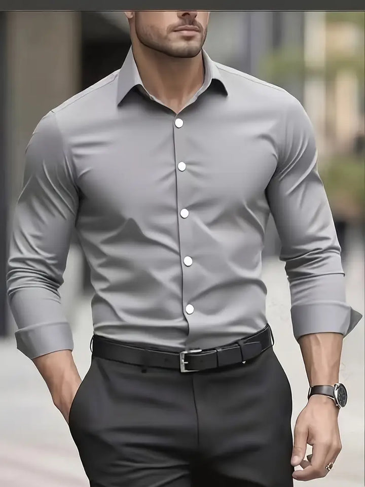 Magnus | Skjorta Herr Långärmad Slim Fit
